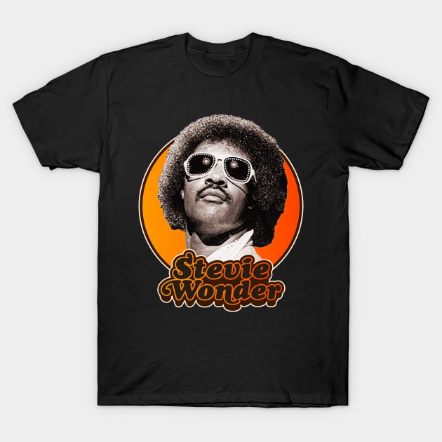 Retro Stevie Wonder Tribute T-Shirt by darklordpug